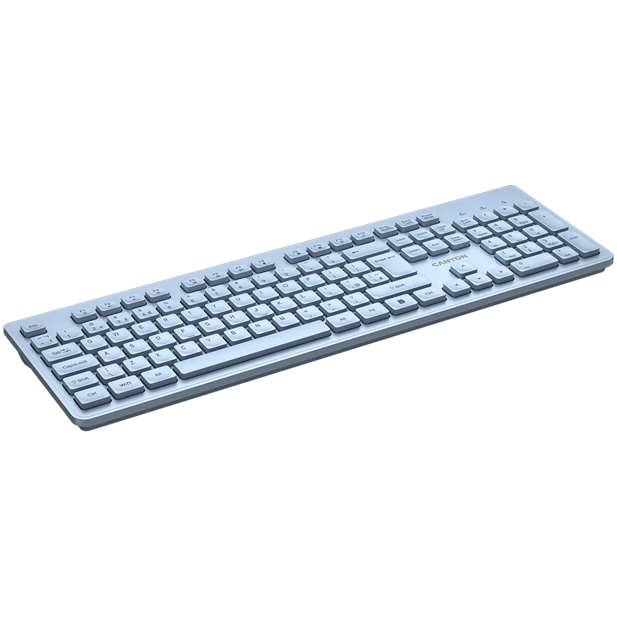 Клавиатура CANYON keyboard HKB-W01 UK/US AAA Wireless Blue - Image 20