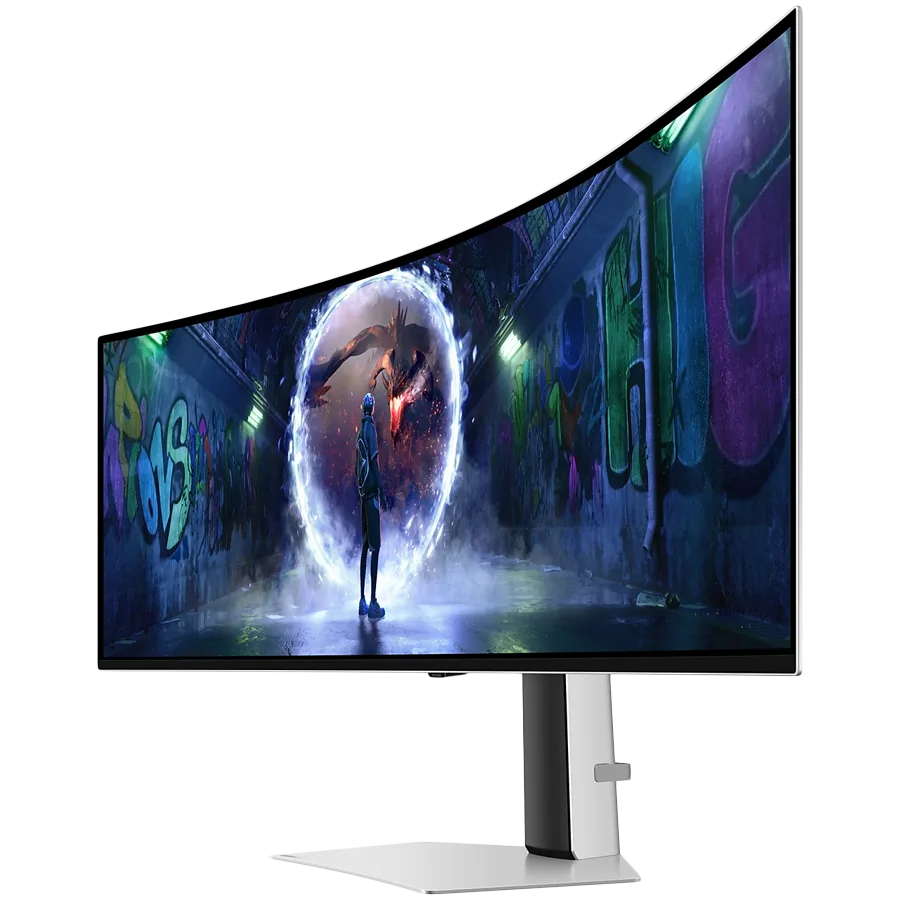 Монитор Monitor LED Samsung LS49DG934SUXEN Odyssey G93SD, 49" DQHD Curved 1800R 32:9 (5120x1440) QD-OLED 240z, 250 cd/㎡, 1m:1, 0.03ms(GTG), 178/178, 1xDP 1xHDMI, Tilt/HeightAdj, Remote, VESA 100x100, 2Y - Image 10