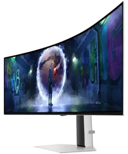 Alternative view of Монитор Monitor LED Samsung LS49DG934SUXEN Odyssey G93SD, 49" DQHD Curved 1800R 32:9 (5120x1440) QD-OLED 240z, 250 cd/㎡, 1m:1, 0.03ms(GTG), 178/178, 1xDP 1xHDMI, Tilt/HeightAdj, Remote, VESA 100x100, 2Y