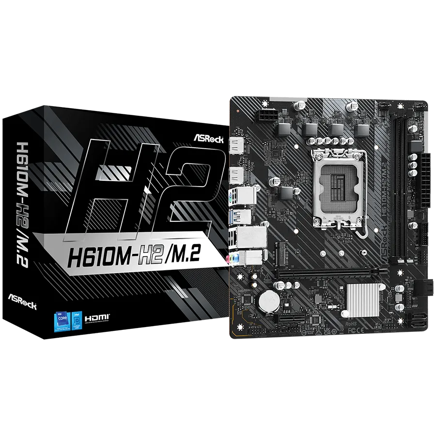 Дънна платка ASROCK H610M-H2/M.2 mATX LGA1700 DDR4