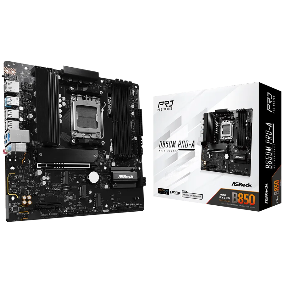 Дънна платка ASROCK B850M Pro-A mATX AM5 DDR5