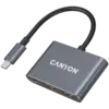 USB хъб CANYON hub DS-3 3in1 USB-C Dark Grey