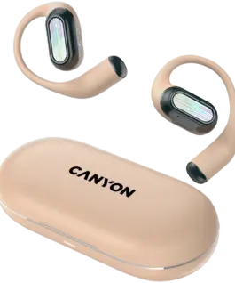 Bluetooth слушалки CANYON headset OnFlow 12 OWS ENC Beige