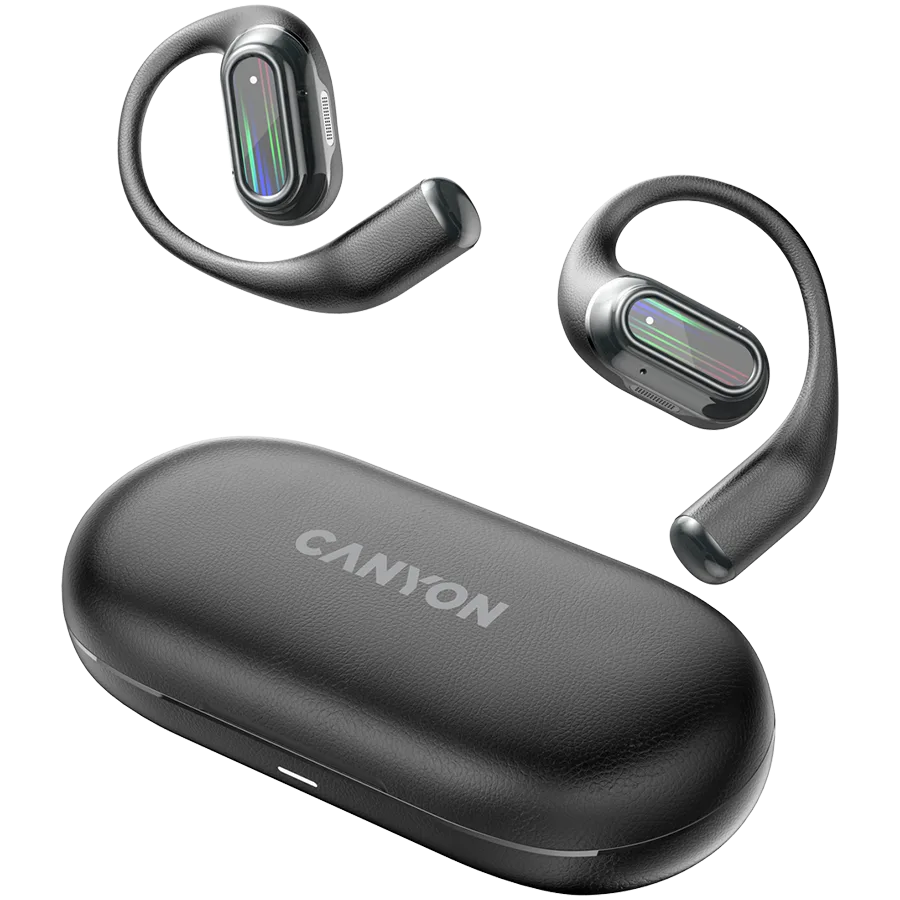 Bluetooth слушалки CANYON headset OnFlow 12 OWS ENC Black