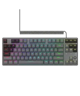 Alternative view of Геймърска клавиатура LORGAR Azar 514TKL, Wired RGB mechanical gaming keyboard, black, EN layout