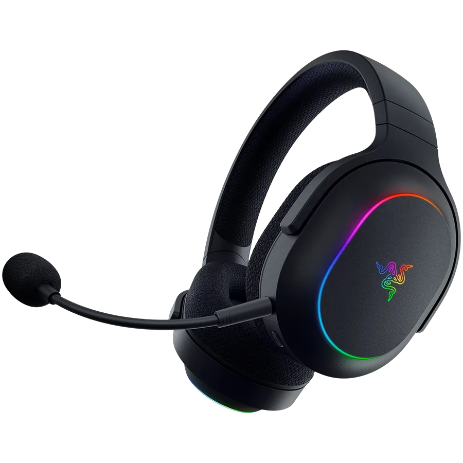 Геймърски слушалки Razer Barracuda X Chroma, Gaming Headset, Black, Oval Ear Cushions, 2.4 GHz Wireless / Bluetooth, Breathable Fabric with Memory Foam Cushions, Detachable Razer™ HyperClear Cardioid Mic, 7.1 Surround sound: Only available on Windows - Image 16