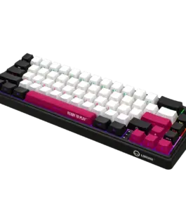 Alternative view of Геймърска клавиатура LORGAR KBP70MW, Wireless 65% Mechanical Gaming Keyboard Pro, Black/red, EN layout