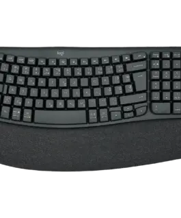 Клавиатура LOGITECH Wave Bluetooth ergonomic keyboard - GRAPHITE - US INTL