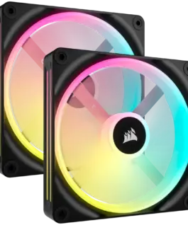 Вентилатор CORSAIR iCUE LINK QX140 RGB 140mm Magnetic Dome RGB Fan Dual Fan Kit