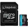 Карта памет Kingston 256GB microSDXC Canvas Go Plus Gen4 200MB/s A2 U3 V30 Card + Adapter