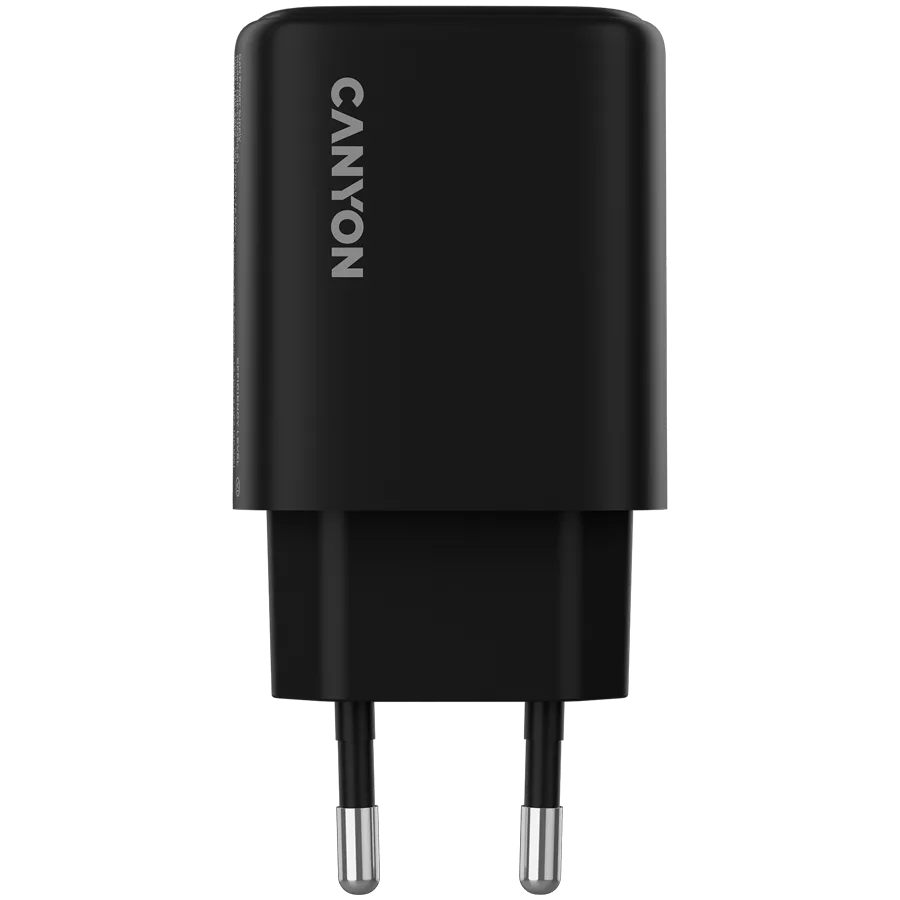 Зарядно за мобилен телефон CANYON charger OnCharge 250 25W 1xPD 1xQC EU Black - Image 14