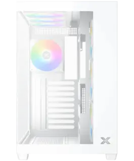 Alternative view of Кутия за компютър Aqua V Air Arctic (White, ATX, U3x2+Type C, 2PCS TG, 6PCS Z22A Arctic Reverse & 1PC Z22A Arctic & ARGB Remote Control Kit)