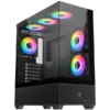 Кутия за компютър Alphard (BK EATX U3x1 & U2x2 Front & Left Seamless TG 5PCS G20A Reverse & 1PC G20A ARGB Remote Control