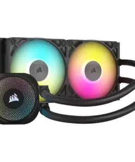 Охладител за процесор Охладител CORSAIR iCUE LINK TITAN 240 RX RGB AIO 240mm Radiator Liquid CPU