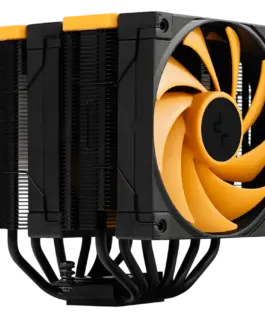 Alternative view of Охладител за процесор Охладител DeepCool AK620 ZERO DARK ZORIA, CPU Air Cooler, 2x120mm PWM Fan, 6 Heatpipes, LGA2066/2011-v3/2011/1700/1200/115x, AMD AM5/AM4, 129x138x160 mm(LxWxH), 3Y, R-AK620-BKNPMN-E