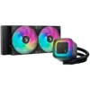 Охладител за процесор Охладител DeepCool LE240 V2 240mm CPU Liquid Cooler 2x120mm PWM ARGB Fans ARGB block Black LGA1851