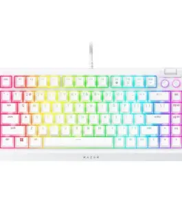 Геймърска клавиатура Razer BlackWidow V4 75% White