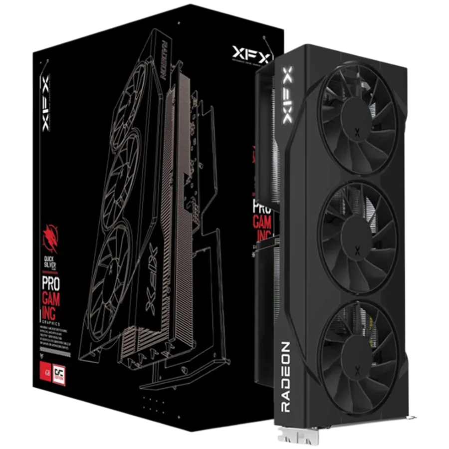 Видео карта XFX Swift AMD Radeon RX 9060 XT OC Triple Fan 16GB GDDR6 128-bit HDMI 2x DP