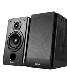 Alternative view of Тонколона Edifier R1855DB 2.0 Bookshelf Speakers, BT V5.1, Optical, Coaxial, RCA, 0.75-inch Tweeters, 4-inch Drivers, Sub-Out, 70W (RMS), Control Knobs and Remote Control, Matte Black
