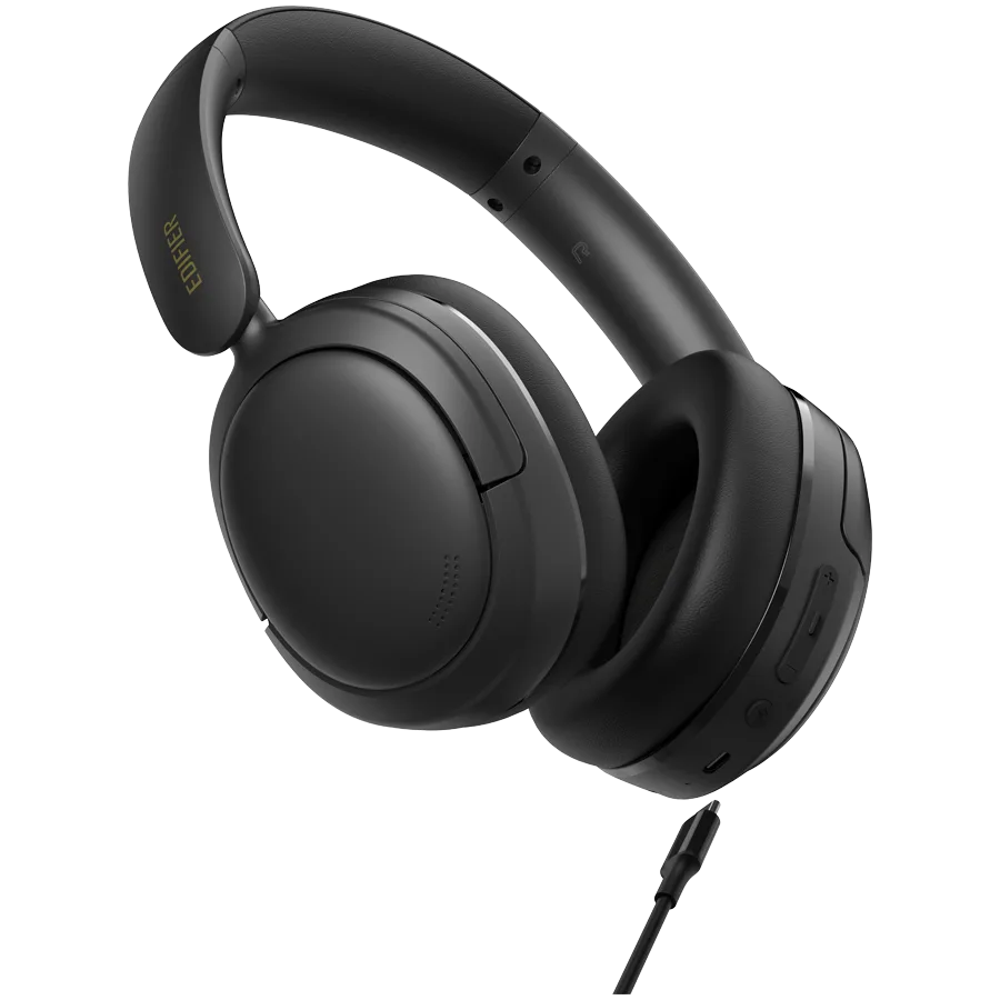 Bluetooth слушалки Edifier W800BT SE Wireless Over-Ear Headphones, 40mm Dynamic Titanium-Coated Drivers, BT V5.4, Multipoint Connection, AI Call Noise Reduction, Up To 45H Battery, USB-C, Black - Image 16
