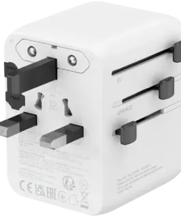 Alternative view of Зарядно за мобилен телефон CANYON Travel Adapter OnTour 70 EU/UK/US/AUS 70W White