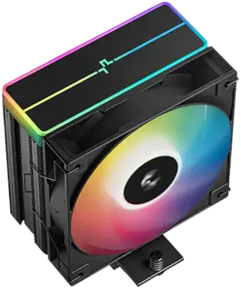 Alternative view of Охладител за процесор Охладител DeepCool AG400 BK ARGB V2, CPU Air Cooler, 1x120mm ARGB PWM Fan, ARGB Top Cover, TDP 220W, 4 Heatpipes, Black, LGA1851/1700/1200/115x, AMD AM5/AM4, 125x92x154 mm(LxWxH), 2Y, R-AG400-BKAMMN-GJD