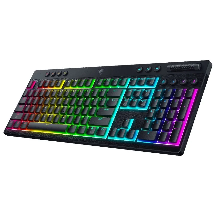 Геймърска клавиатура Razer BlackWidow V4 Low-profile HyperSpeed (Green Switch) - US Layout - Gaming Keyboard - Image 4