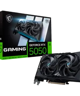 Видео карта MSI Video Card NVIDIA GeForce RTX 5050 8G GAMING OC 8GB GDDR6 128-bit 2647 MHz Boost 2560 CUDA Cores PCIe 5.