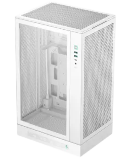 Кутия за компютър DeepCool CH270 DIGITAL WH Mini Tower Mini-ITX/Micro-ATX 2xUSB3.0 1xType-C Gen 2 1xAudio/Mic Mesh Panel