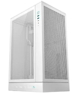 Alternative view of Кутия за компютър DeepCool CH270 DIGITAL WH, Mini Tower, Mini-ITX/Micro-ATX, 2xUSB3.0, 1xType-C Gen 2, 1xAudio/Mic, Mesh Panel, White, R-CH270-WHNDM0-G-1, 2Y