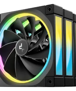 Вентилатор DeepCool FL12R 3IN1 3x120mm ARGB Reverse Fans Daisy Chain 8-pin Cable PWM Fluid Dynamic Bearing PBT 3 pack AR