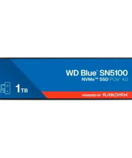 SSD диск SSD POWERED BY SANDISK WD Blue SN5100 1TB M.2 2280 PCIe Gen4 x4 NVMe QLC 3D Read/Write: 7100/6700 MBps IOPS 100