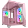 Кутия за компютър COUGAR FV150 Mini RGB PC Case Mid tower Pink