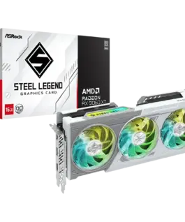 Видео карта ASROCK Video Card AMD Radeon RX 9060 XT Steel Legend OC 16GB GDDR6 128-bit HDMI 2x