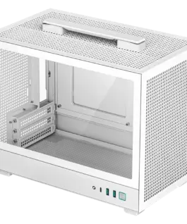 Кутия за компютър DeepCool CH160 PLUS WH Mini Tower Mini-ITX/Micro-ATX 2xUSB3.0 1xType-C Gen 2 1xAudio/Mic Mesh Panel Wh