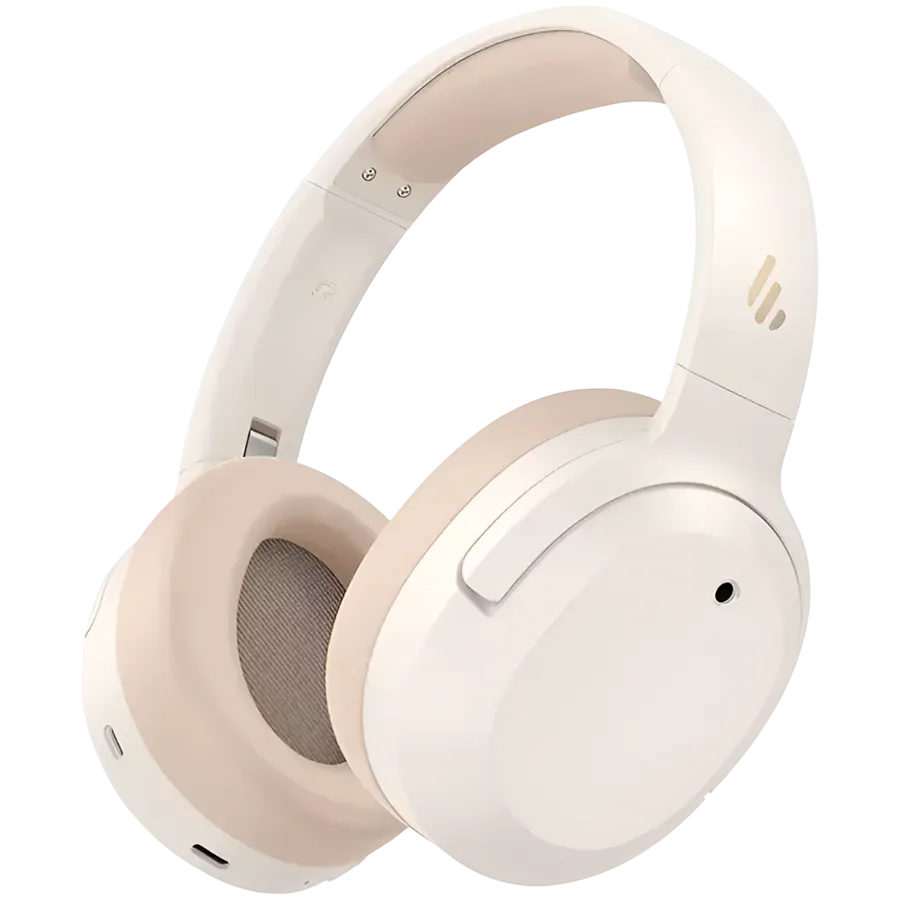Bluetooth слушалки Edifier W820NB Plus v2025 Wireless Over-Ear Headphones, 40mm Dynamic Titanium-Coated Drivers, BT V6.1, ANC, Hi-Res Audio Certification, Up To 88H Battery, USB-C, Ivory - Image 12