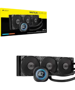 Охладител за процесор Охладител CORSAIR NAUTILUS 360 LCD 360mm Radiator Liquid CPU