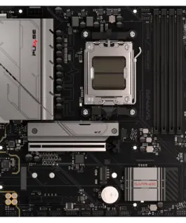 Дънна платка SAPPHIRE AMD B850M AM5 PULSE Ryzen R9/R7/R5 4x DDR5 7600MHz PCIE 4.0 x16 1x M.2 Gen5 1x M.2 Gen4 LAN 2.5 Gb