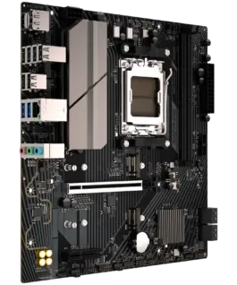 Alternative view of Дънна платка SAPPHIRE AMD B650M-E AM5 Ryzen R9/R7/R5, 2x DDR5 7600MHz, PCIe 4.0 x16, 1x M.2 Gen5, 1x M.2 Gen4, LAN 2.5 Gbps, Micro-ATX