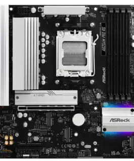 Alternative view of Дънна платка ASROCK MB Desktop A620AM Pro RS, AM5, 4x DDR5, 1x PCIe 4.0 x16, 1x PCIe 3.0 x16, 2x Hyper M.2(PCIe Gen4x4), 1x Ultra m.2, 2x SATA3 6.0 Gb/s, 1x HDMI, 1x DP, 1x Gbit LAN, 5x USB 3.0, 2x USB-C, 6x USB 2.0, Micro ATX