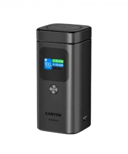 Външна батерия CANYON Qi2 magnetic power bank OnPower 150 15000mAh Aluminium Dark