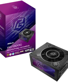 Захранване за компютър Asrock PG-1300G 1300W 80 Plus Gold Fully Modular PSU Japanese Capacitors 2x EPS 12V CPU(4+4pin) 2