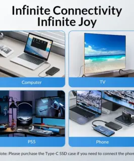 Orico външна кутия за диск Storage – Case – 2.5 inch TYPE C Black –