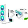 Охладител за процесор Охладител Asrock Challenger White 360 Digital AiO liquid cooler ARGB Digital display 360 mm radiat