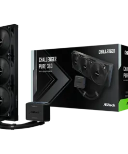 Охладител за процесор Охладител Asrock Challenger Pure 360 AiO liquid cooler 360 mm radiator AM5 AM4 LGA1851 LGA1700 90-