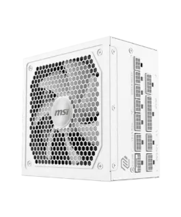 Захранване за компютър MSI MAG A1000GL PCIE5 WHITE 1000W 80 PLUS Gold 135mm FDB Fan Protections: OCP/OVP/OPP/OTP/SCP/UVP