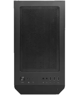 Alternative view of Кутия за компютър MSI MAG FORGE M100R, M-ATX Tower, M-ATX/ M-ITX, 1x USB 3.2 Gen 1 Type-A, 2x USB 2.0 Type-A, 1x Audio, 1x Mic, Power Button, 4x 120mm ARGB Fans, LED Button, ARGB Control Board, Mesh Panel, Tempered Glass