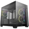 Кутия за компютър DeepCool CG330-3F Mid Tower Mini-ITX/Micro-ATX(Rear Connector) 1xUSB3.0 2xUSB2.0 1xAudio 3x120mm Pre-I