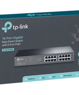 Комутатор TP-Link TL-SG1016PE 16-портов Gigabit Easy Smart