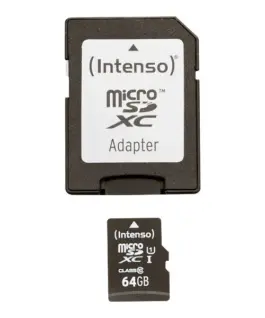 КАРТА ПАМЕТ Intenso UHS-I - 64GB - PN 3423490